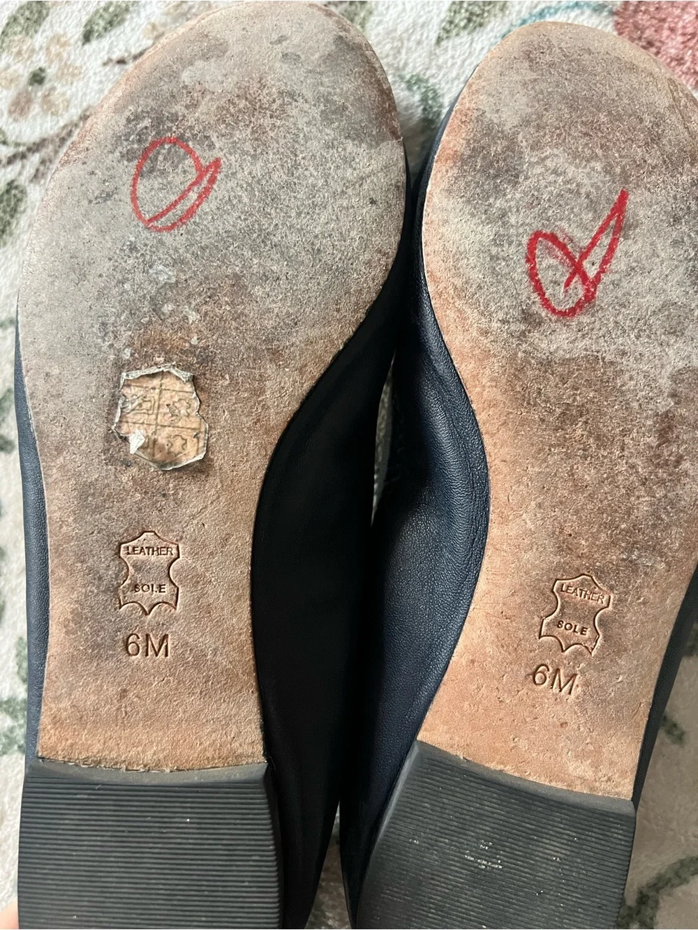 Tory Burch Liana ballet flats Size 6 Navy